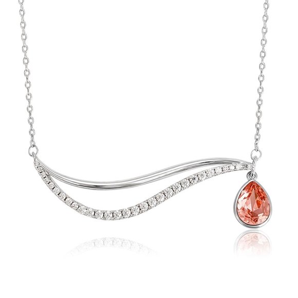 Gorgeous Swarovski Wave Necklace - Picture 4 of 14